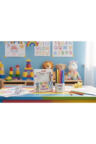 Lets Wonder Twist Twist Crayon 12 Colors