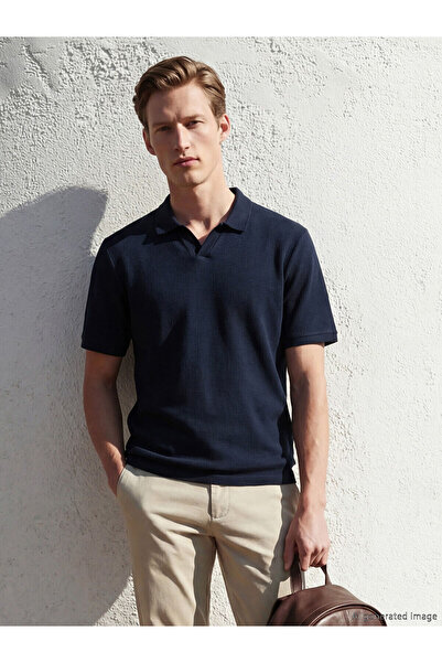LC Waikiki Nevavm with a Difference Polo Collar Men's T-Shirt