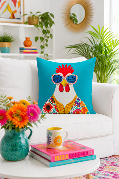 Bertille Home Husă de pernă cu imprimare digitală pe două fețe din seria Pop Art