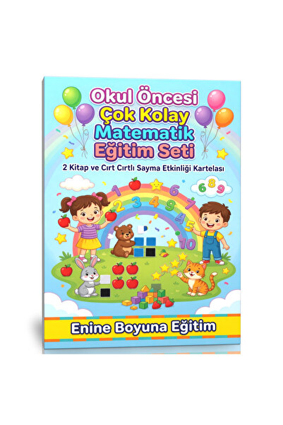 Enine Boyuna Eğitim 🌈   Pre-School Very Easy Math Education Set 🌈