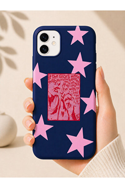 OVADA İphone 11 Uyumlu Yılzdız-Stars Desenki Silikon Telefon Kılıfı