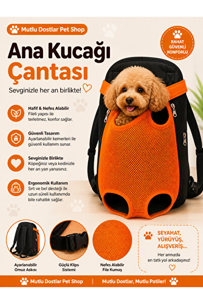 MUTLUDOSTLARPETSHOP Kedi Köpek Ana Kucağı Büyük Boy Renk