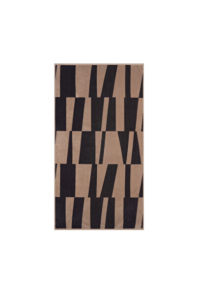 Nef Nef Homeware Nef-Nef Inception Πετσέτα Θαλάσσης 80x160 Αμμόχρωμο/Ανθρακί