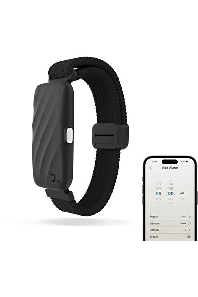 Homedics SS-WB100BK-WW WakeBand, Alarma ta silențioasă, Negru