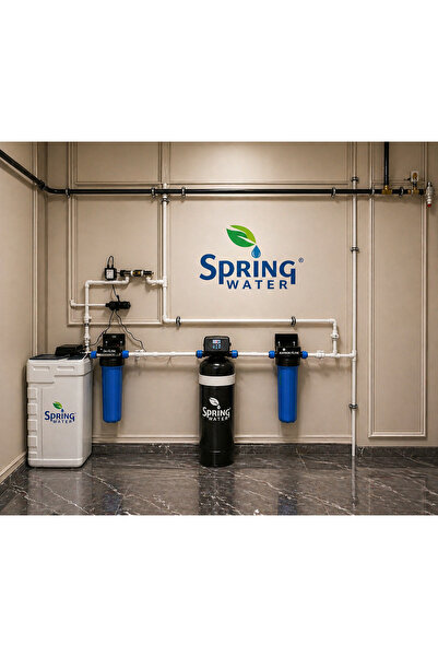 Spring Water Traverten PRO PLUS | Big Blue Filtreli | Bina Girişi Su Yumuşatm...