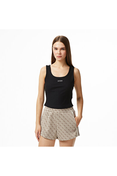 Guess Circe Aktif Modal Karışımlı Kadın Siyah T-Shirt