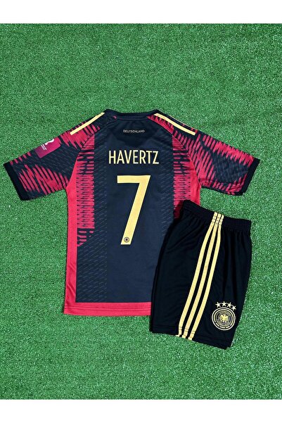 BYSPORTAKUS Almanya 2022 Dünya Kupası Kai Havertz Deplasman Çocuk Forması (Bl...