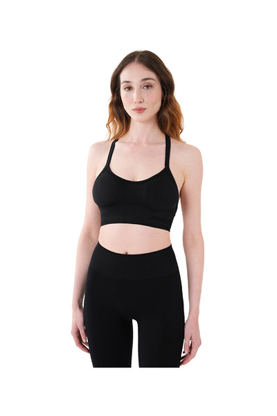 MUSCLECLOTH Nova Seamless İpli Bra Siyah