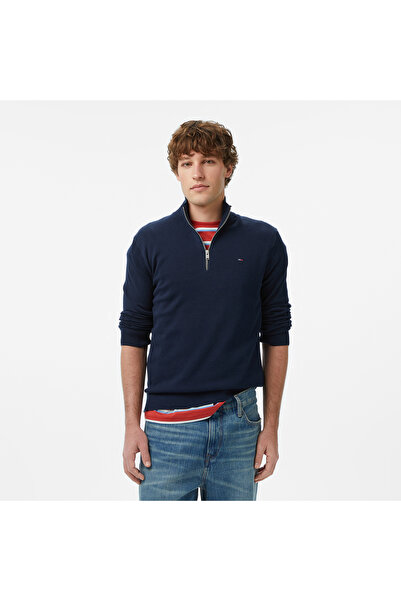 Tommy Hilfiger Classic Flag Erkek Lacivert Triko
