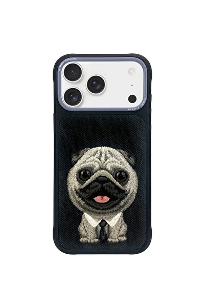 Nimmy Husă Big Eyed Pet 2.0 cu câine pentru iPhone 17 Pro, Negru