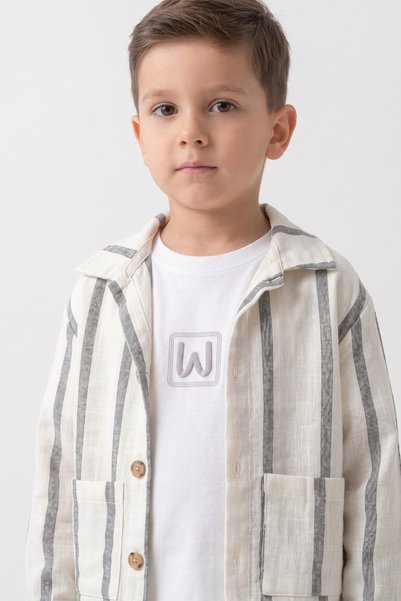 Womi Kids Boy's T-Shirt, Jacket, and Wide-Legged Pants 3-Piece Set