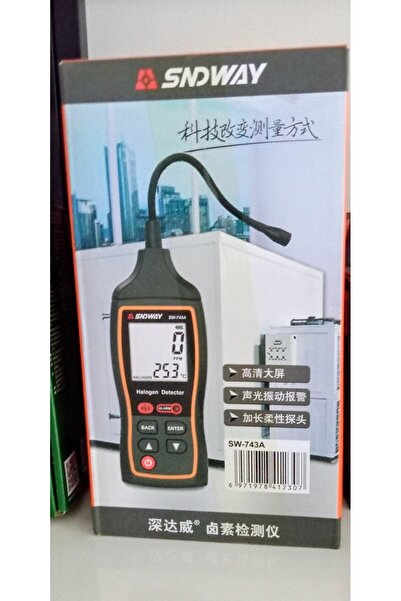 SNDWAY Dijital Halojen Gaz Ölçer SW-743A - HD Ekranlı ve Sesli/Işıklı Alarm S...