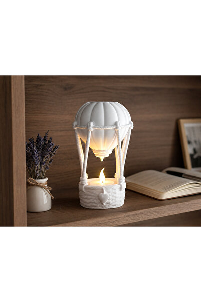 PLUS LIGHT Dekoratif Obje Sıcak Hava Balonu Şeklinde Mumluk