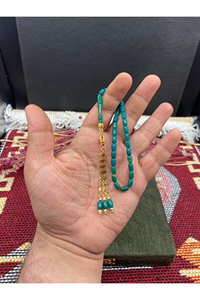 Kttesbihaksesuar 4x7 mm BİLEK BOY GÜMÜŞ KAPLAMA PÜSKÜLLÜ ATEŞ KEHRİBAR TESBİH
