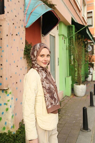 ENRİCO FERRİ Noa Batik Patterned Shawl - Brown