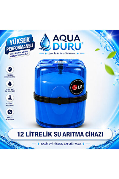 AQUA DURU Su Arıtma Cihazı 12 Litrelik Pompasız LG Chem ( Mavi)