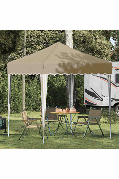 vidaxl Cort de Petrecere Pop-up Crem 195 x 195 x 245 cm