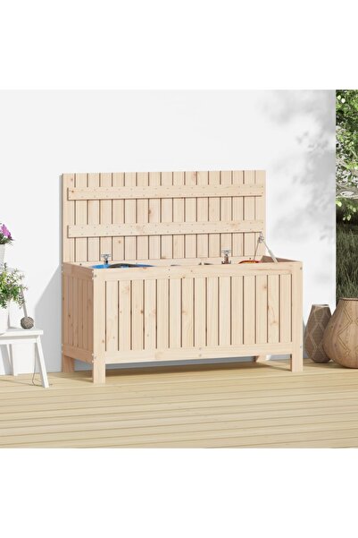 vidaxl Garden storage box, 108x42.5x54 cm, solid pine wood