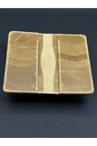 HANDMADE SÜTLÜ KAHVE DERİ CÜZDAN