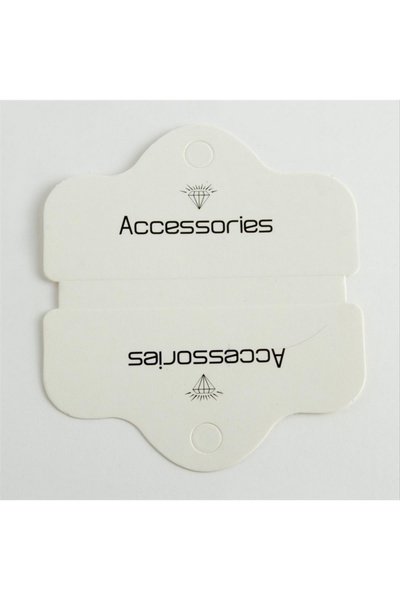 ZERO LAND Nhrhls Oval Pendant Card (124232) - White