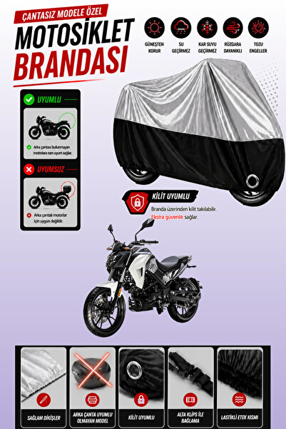 Cemku Twin غطاء محرك متوافق مع SYM NH X 125 باللون الرمادي من الأعلى والأسود ...