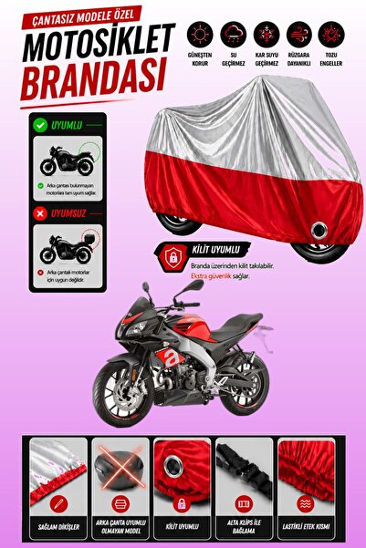 Cemku Twin غطاء محرك متوافق مع Aprilia Tuono 125 باللون الرمادي من الأعلى وال...