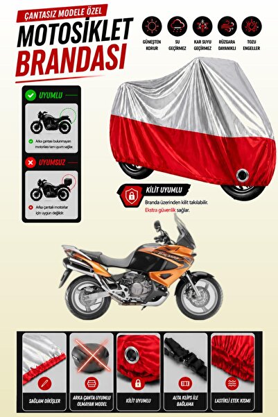 Cemku Twin غطاء محرك متوافق مع هوندا XL 1000V Varadero، باللون الرمادي من الأ...