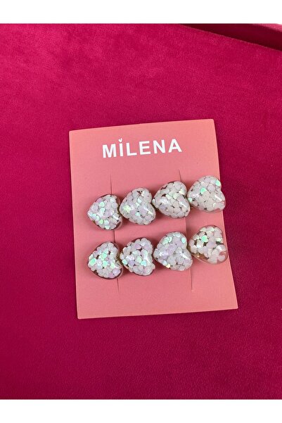 Milena Designer Store مشبك ميلينا اسطنبول بأربعة قلوب داخل قلب واحد
