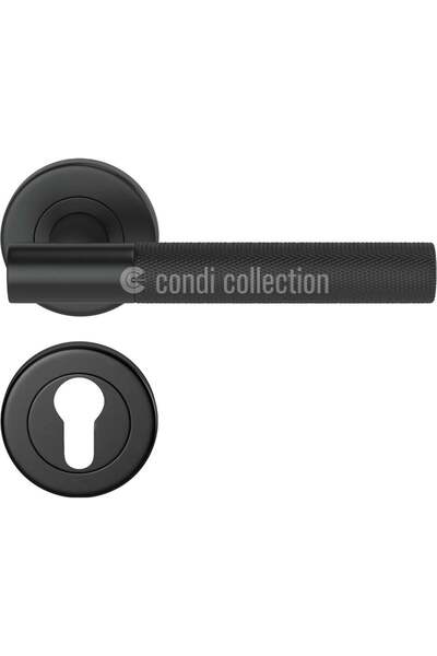 Condi Collection مقبض باب من الفولاذ المقاوم للصدأ باللون الأسود من طراز 3001...