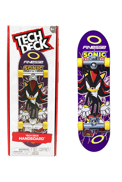 Spinmaster Tech Deck Finesse x Sonic Parmak Kaykayı 25 cm | Dev Boyutlu Lisan...