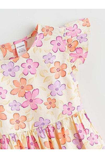 LC Waikiki Crew Neck Girl's Poplin Dress