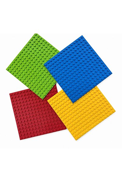 Online Yapı Oyuncakdublom Uyumlu 4 Adet Renkli Zemin 24x24 cm