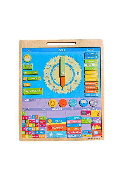 BIGJIGS Toys Calendar meteorologic magnetic - Limba română