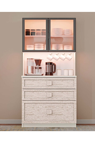 miracool Nilüfer Kahve Köşesi / Komple Mdf / Led Işıklı