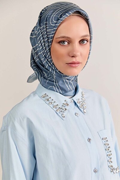 Setrms Taş Detaylı Oversize Pamuklu Tunik