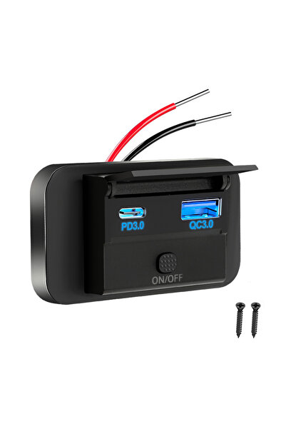 choice2 kebidumei PD3.0 QC3.0 12/24V QC3.0 PD Car Charger Socket Quick Charge...