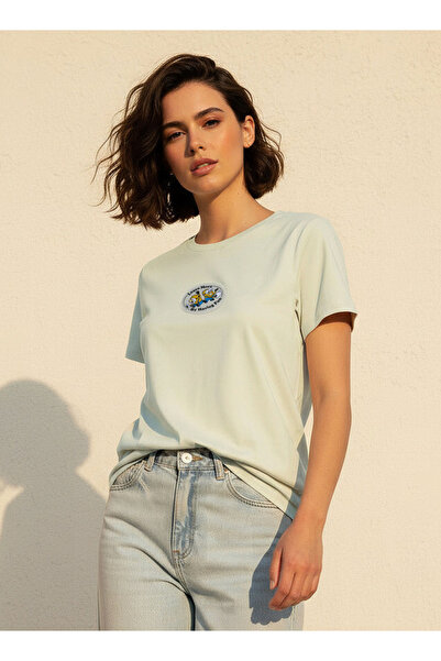 SP Characters Cotton T-shirt with Minions Applique Detail