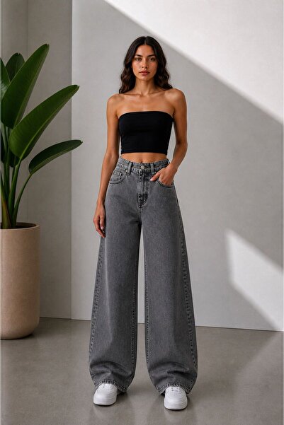 Rosita Women's High Waist Baggy Wide Leg Jeans