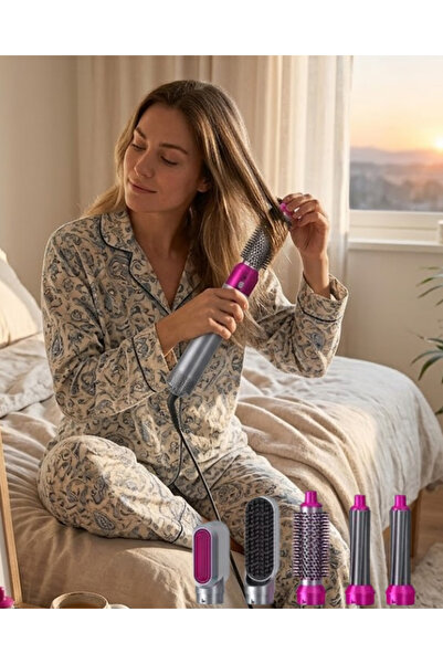 ZERO LAND Ilkeshop 5-Piece Hair Styling Set Heat-Controlled Easy Use and (150...