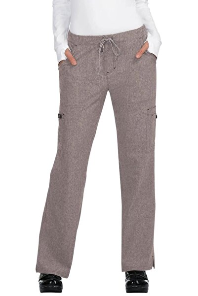 KOI Happiness Holly Women's Medical Scrub Pants 731, Heather Taupe Brown