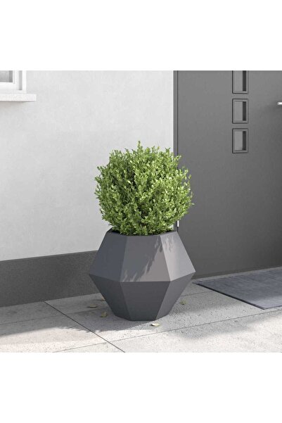 vidaxl Jardiniera Antracit 50 x 50 x 40 cm Otel