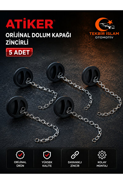 ATİKER LPG---ATİKER---DOLUM---KAPAĞI---ZİNCİRLİ---5---ADET---TEKBİRİSLAMOTOMOTİV