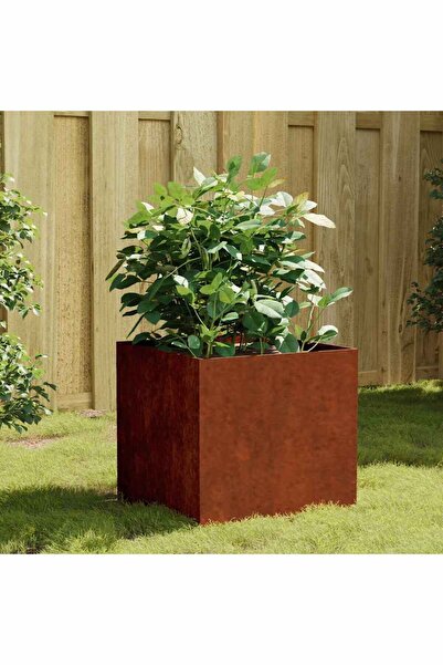 vidaxl Jardiniera, 40x41x40 cm, otel corten