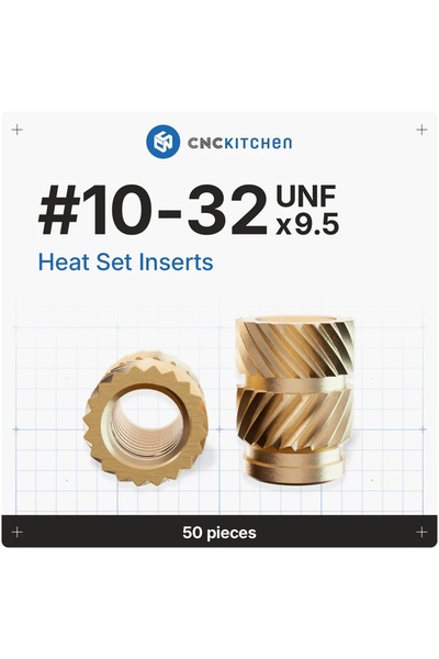 CNC Kitchen Piulite inserabile #10-32x9.5mm 50buc