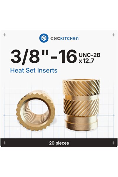 CNC Kitchen Piulite inserabile 3/8"-16 UNC 2Bx12.7 20buc