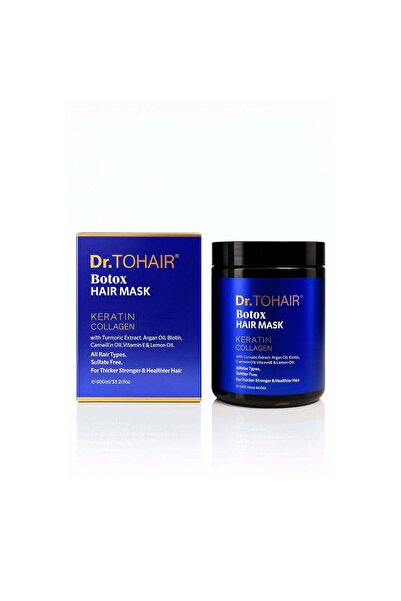Dr. TOHAIR Mască de Păr Botox cu Keratină și Colagen 1000 ml – Hidratare Inte...