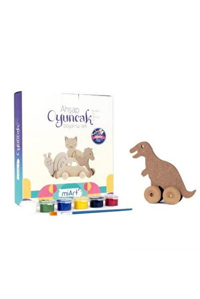Ahşap Oyuncak Boyama Seti 06 Dinozor