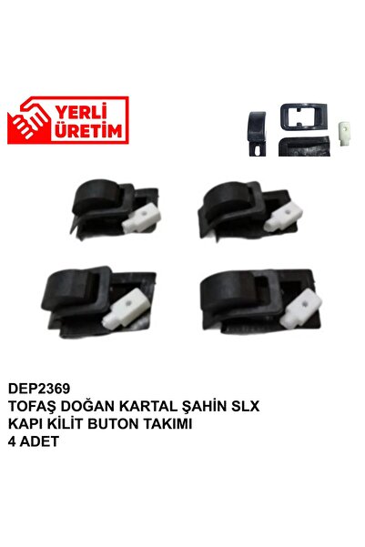 Depar DEP2369 TOFAŞ DOĞAN KARTAL ŞAHİN SLX KAPI KİLİT BUTON TAKIMI 4 ADET
