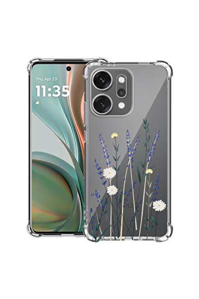 bestcase Противоударен калъф за OPPO Reno14 F / FS, Флорален - Минималистичен...