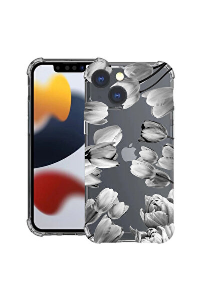 bestcase Husă Antișoc pentru Apple iPhone 14, Florală - Lalea Neagră, 1399704...